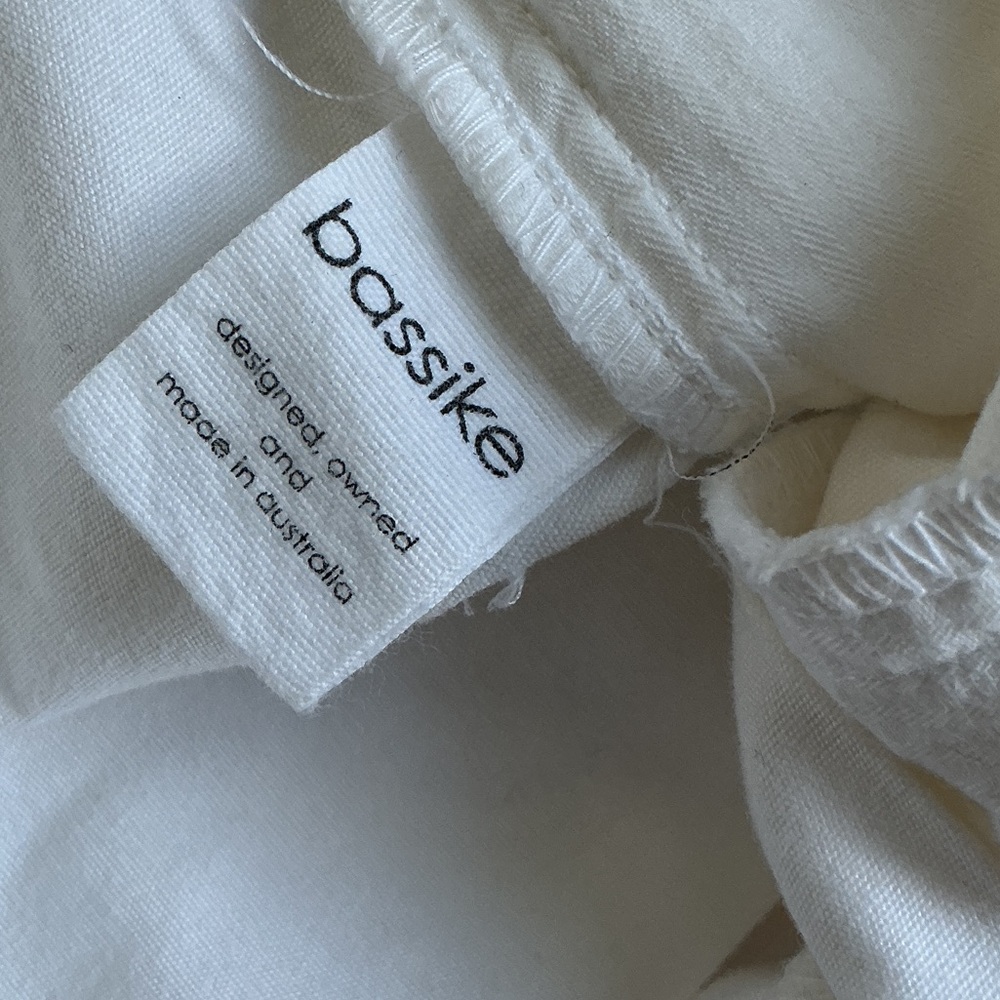 Bassike White Button-Detail Skirt Shorts - Picture 5 of 9